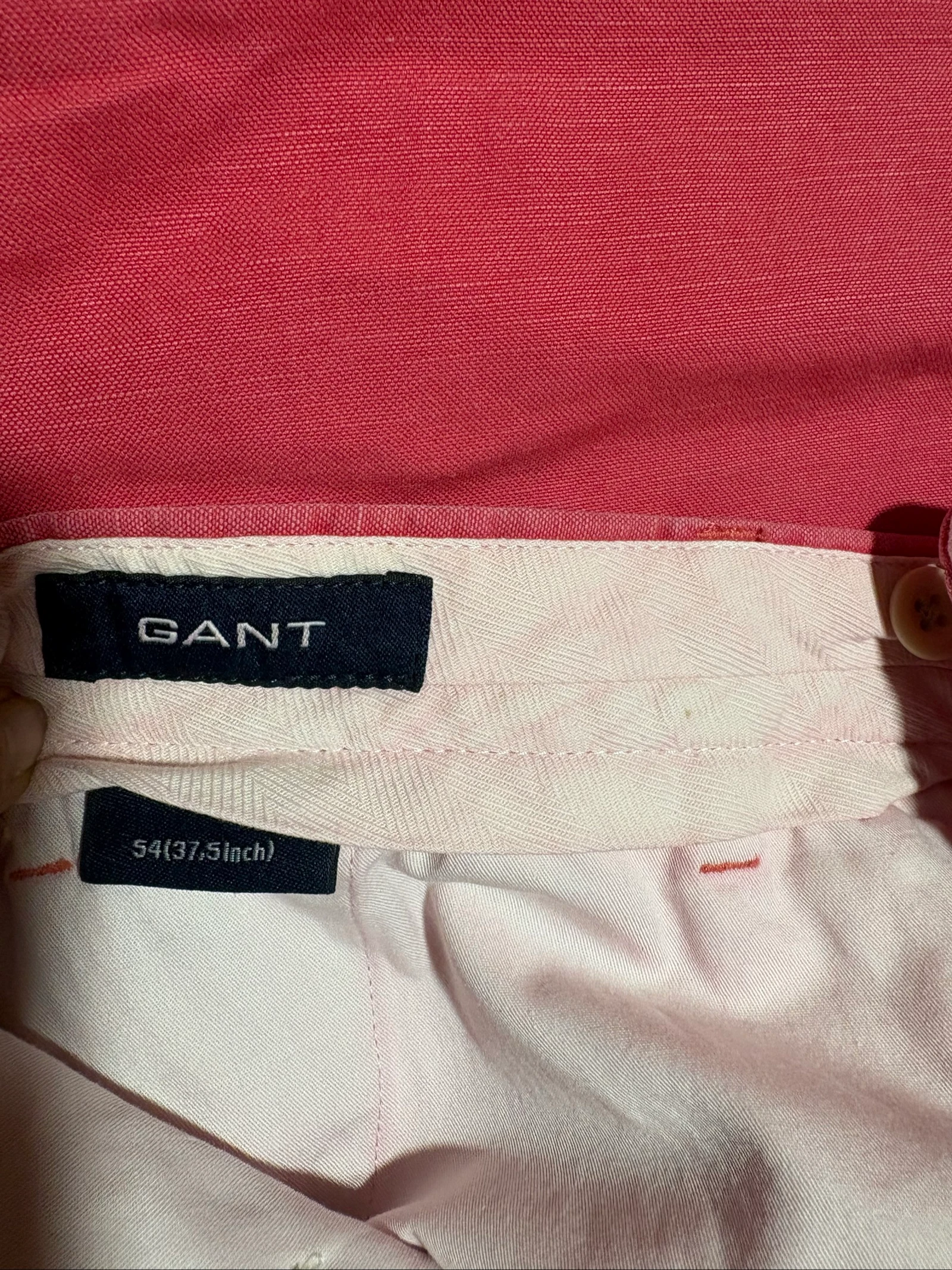Pantalón chino Gant hombre coral rosa talla 54 L XL nuevo con etiqueta chino pant – photo 9